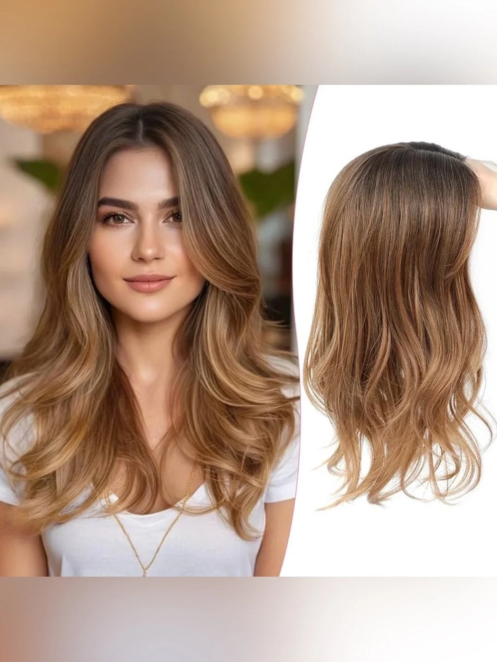 Women’s Hair Topper- Soft Layered Style